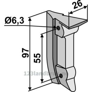 Såskjær metal - 97mm - Becker