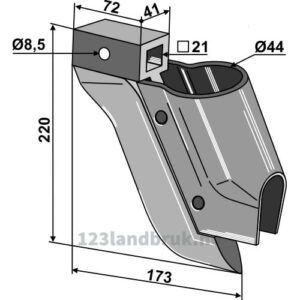 Gjødselskjær - 220mm - Becker