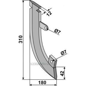Såskjær, metall - 310mm - Fiona