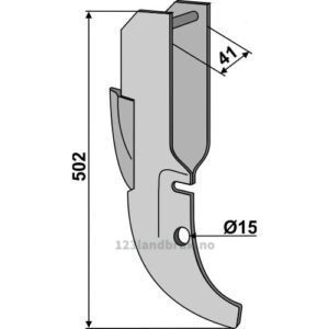 Såskjær, metall - 502mm - Gaspardo