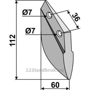 Såskjær metal - 112mm - Hassia