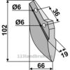 Såskjær metal - 102mm - Hassia
