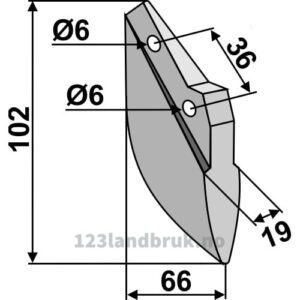 Såskjær metal - 102mm - Hassia