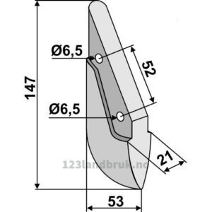 Såskjær, metall - 147mm - Isaria