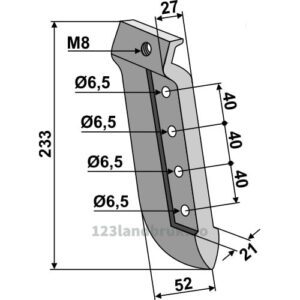 Såskjær, metall - 233mm - Isaria