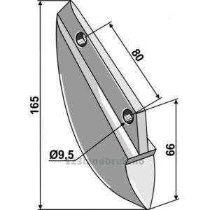 Såskjær, metall - 165mm - Kongskilde