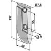 Såskjær, metall - 137mm - Lely