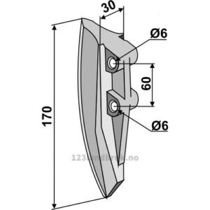 Såskjær, metall - 170mm - Monosem