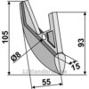 Såskjær, metall - 105mm - Nordsten