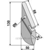 Såskjær, metall - 130mm - Nordsten