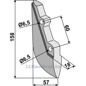 Såskjær, metall - 158mm - Reform