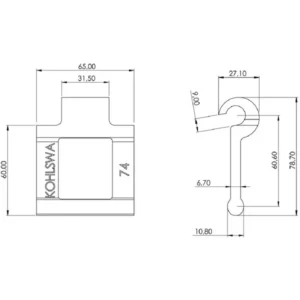 Kohlswaledd nr 74 - Kohlswakjetting - Original