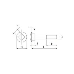 Låsebolt - 8.8 - M10x1,5x25mm - Sink
