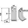 Rotorfreskniv - 130x45x6mm - Venstre - Badalini