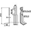 Universal Kniv - 213x40x6mm - Venstre