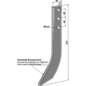 Radkutter Tind - Radrengjører - 12mm - Struik