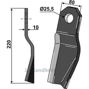 Slagkniv - Høyre - Röll