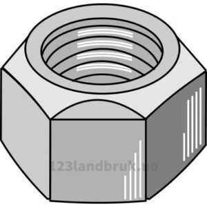 Låsemutter - 10.9 - M20x2,5mm - Galvanisert