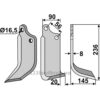 Rotorfreskniv - 236x90x8mm - Høyre - Gaspardo, Maschio