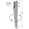 Fresetind til Horisontalfres 385mm - 385x62mm - Venstre - Eberhardt