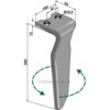 Fresetind til Horisontalfres 280mm - 280x100x15mm - Venstre - Krone
