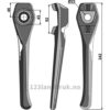 Fresetind til Horisontalfres - 342mm - Høyre - Lely