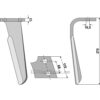 Fresetind til Horisontalfres 270mm - 270x110x13mm - Venstre - Kuhn