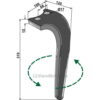 Fresetind til Horisontalfres - 310x100x15mm - Venstre