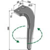 Fresetind til Horisontalfres 280mm - 280x80x15mm - Venstre - Rabe