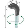 Fresetind til Horisontalfres (DURAFACE) - 280x80x15mm - Venstre - Rabe