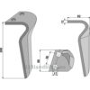 Fresetind til Horisontalfres 260mm - 260x90x12mm - Venstre - Breviglieri