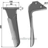 Fresetind til Horisontalfres 260mm - 260x100x12mm - Venstre - Emy-Elenfer