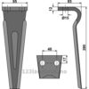 Fresetind til Horisontalfres - 280x95x12mm - Forigo-Roteritalia