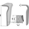 Fresetind til Horisontalfres 300mm - 300x100x12mm - Venstre - Frandent