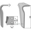 Fresetind til Horisontalfres 300mm - 300x100x12mm - Høyre - Frandent