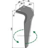 Fresetind til Horisontalfres 330mm - 330x100x14mm - Venstre - Frandent
