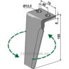 Fresetind til Horisontalfres - 185x70x8mm - Venstre - Agromec, Muratori