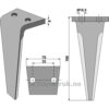 Fresetind til Horisontalfres - 160x70x8mm - Lipco, R2