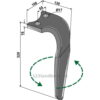 Fresetind til Horisontalfres 320mm - 320x100x18mm - Venstre - Rabe