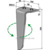 Fresetind til Horisontalfres - 250x100x12mm - Venstre - Rinieri
