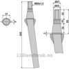 Fresetind til Horisontalfres 345mm - 345xM20x1,5mm - Sovema