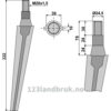 Fresetind til Horisontalfres 322mm - 322xM20x1,5mm - Morra, Quivogne