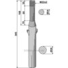 Fresetind til Horisontalfres 305mm - 305xM22x2mm - Agrator, JF