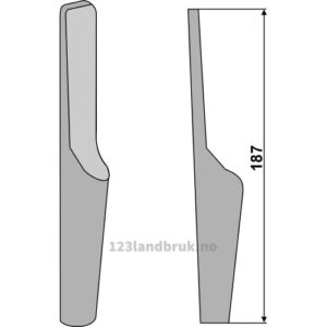 Fresetind til Horisontalfres for sveising 187mm - 187mm - Lely