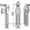 Fresetind til Horisontalfres - 215x29mm - Pegoraro
