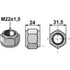 Mutter - konisk - 8.8 - M22x1,5x24mm