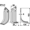 Rotorfreskniv - 183x80x8mm - Høyre - Tortella