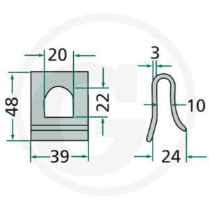 Klemstykke til Krone