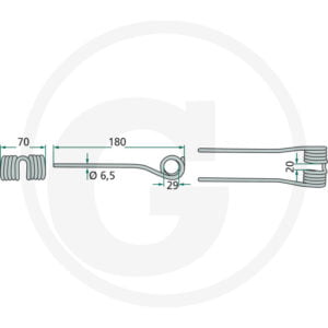 Pick-up tind til Krone