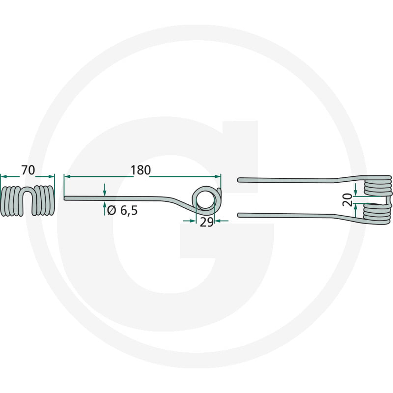 Pick-up tind til Krone